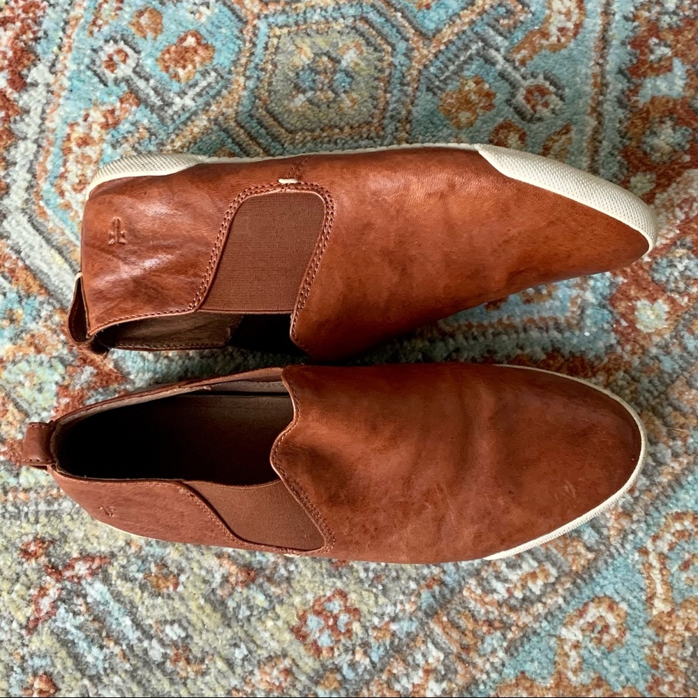 Frye Whiskey Leather Slip-on Shoes - Size 9